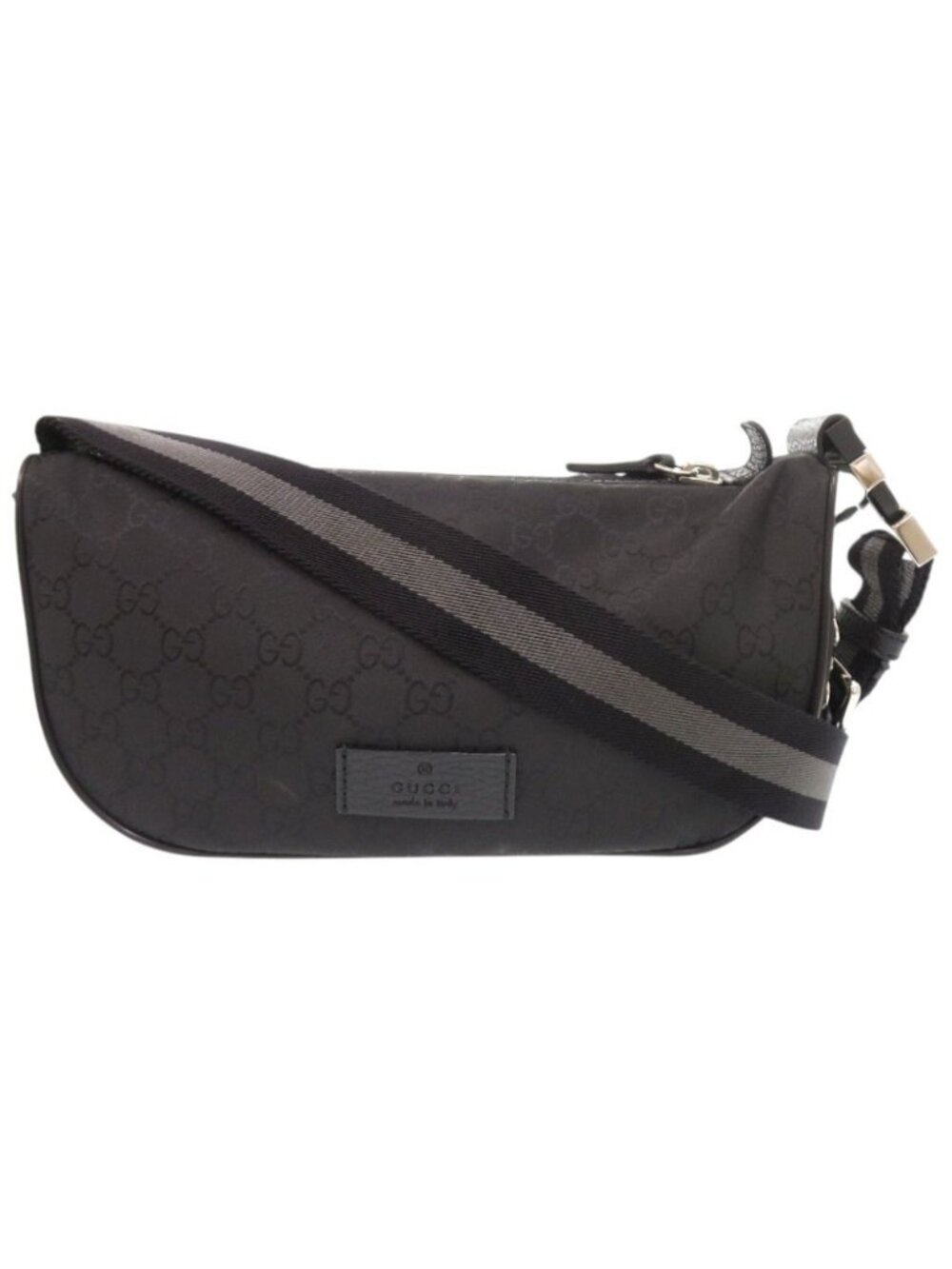Gucci GG Pattern Nylon Black Waist Bag
